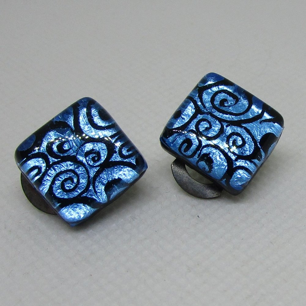 Murano Glass Clip On Earrings